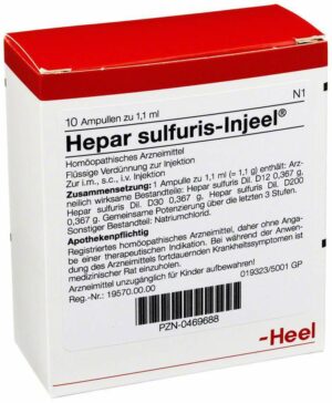 Hepar Sulfuris Injeele 10 Ampullen