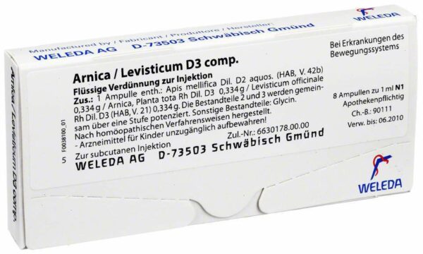 Weleda Arnica Levisticum D 3 Comp. 8 Ampullen