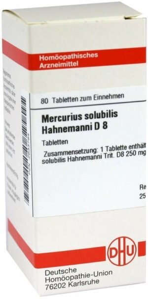 Mercurius Solubilis D8 Tabletten Hahnemanni