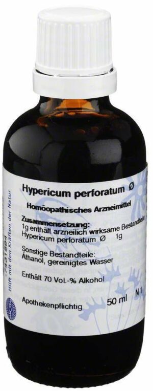 Hypericum Perforatum Urtinktur Hanosan 50 ml Dilution