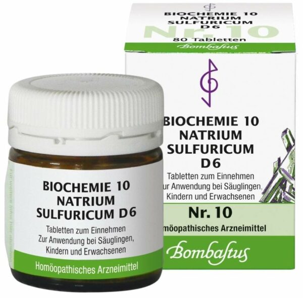 Biochemie Bombastus 10 Natrium sulfuricum D 6 80 Tabletten