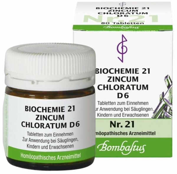 Biochemie Bombastus 21 Zincum chloratum D 6 80 Tabletten
