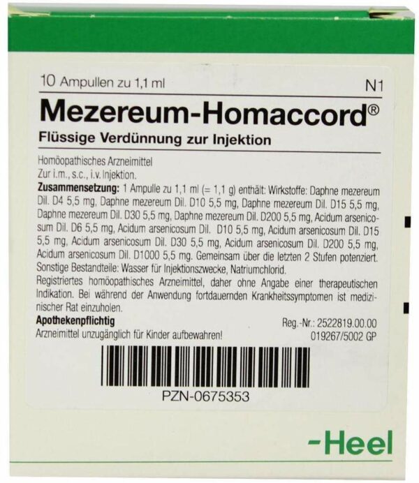 Mezereum Homaccord Ampullen