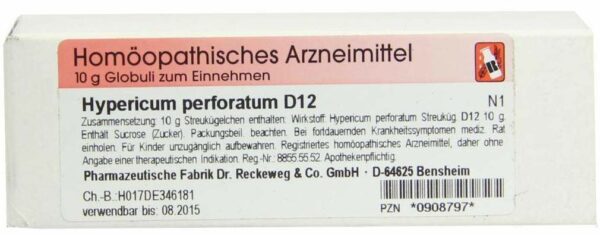 Hypericum D12 Globuli Streukügelchen 10g