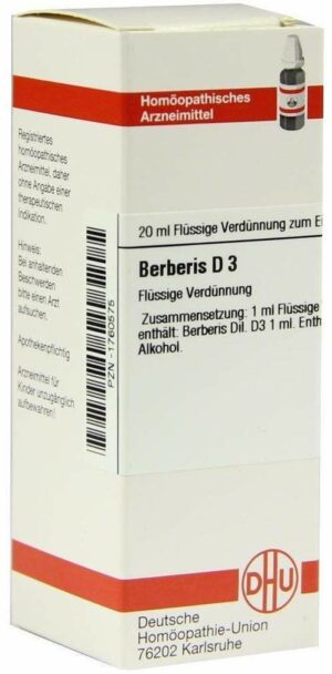 Dhu Berberis D3 Dilution 20 ml Dilution