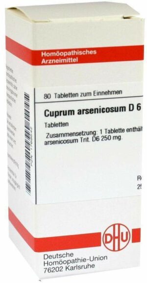 Cuprum Arsenicosum D6 80 Tabletten