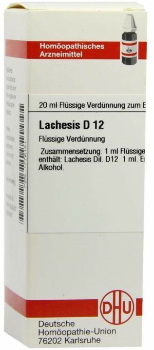 Lachesis D 12 20 ml Dilution