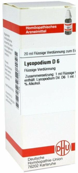 Dhu Lycopodium D6 20 ml Dilution