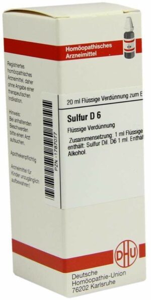 Sulfur D6 Dhu 20 ml Dilution