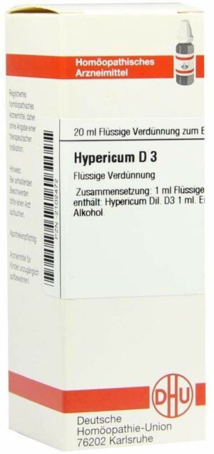 Hypericum D 3 20 ml Dilution