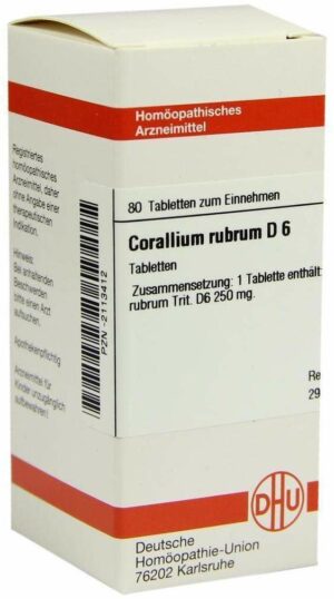 Corallium Rubrum D6 80 Tabletten