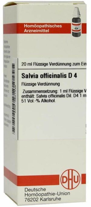 Salvia Officinalis D4 20 ml Dilution