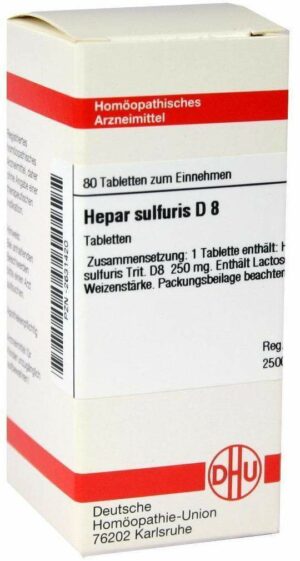 Hepar Sulfuris D 8 Tabletten