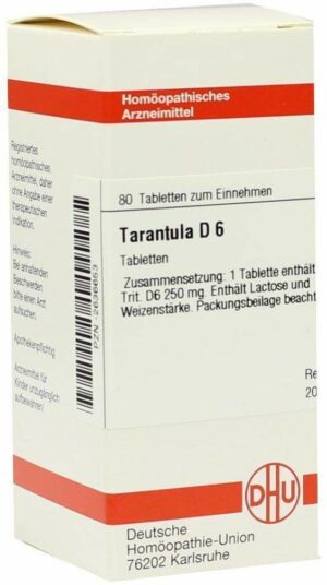 Tarantula D 6 Tabletten