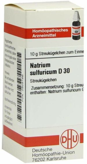 Natrium Sulfuricum D 30 Globuli