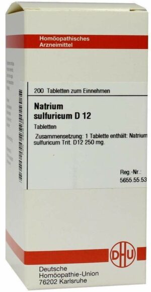 Natrium Sulfuricum D 12 200 Tabletten