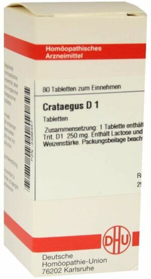 Crataegus D 1 80 Tabletten