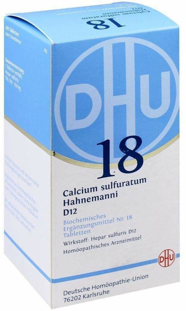 Biochemie Dhu 18 Calcium Sulfuratum D12 420 Tabletten