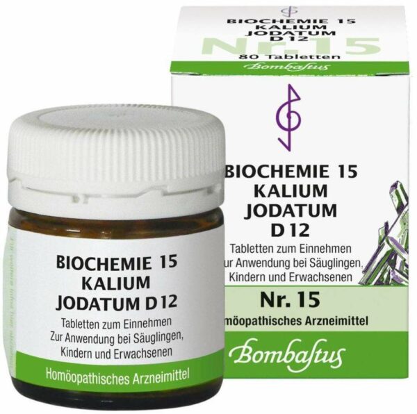 Biochemie Bombastus 15 Kalium jodatum D 12 80 Tabletten