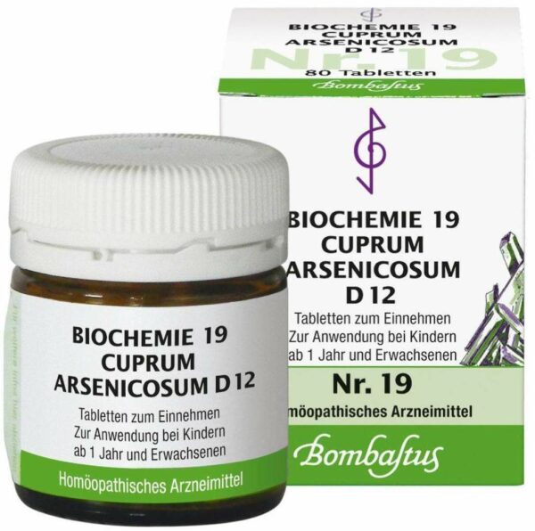 Biochemie Bombastus 19 Cuprum arsenicosum D 12 80 Tabletten