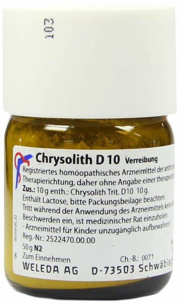 Weleda Chrysolith D10 50 g Trituration