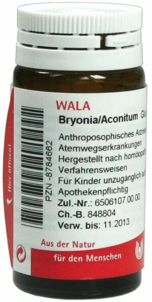 Wala Bryonia Aconitum 20 g Globuli