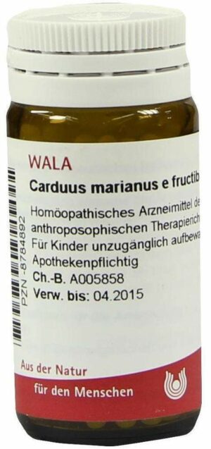 Wala Carduus marianus e fructibus D3 20 g Globuli