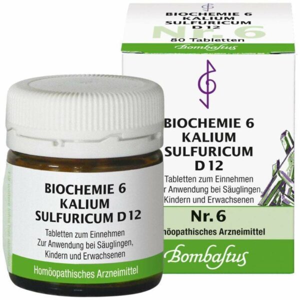 Biochemie Bombastus 6 Kalium sulfuricum D 12 80 Tabletten