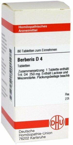 Berberis D 4 80 Tabletten