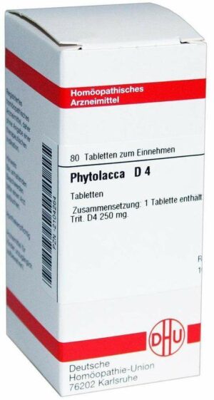 Phytolacca D4 80 Tabletten