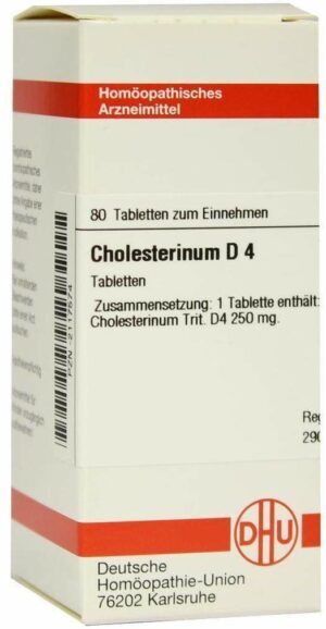 Cholesterinum D 4 80 Tabletten