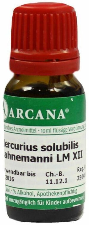 Mercurius Solubilis Hahnemanni Lm Xii Dilution 10 ml