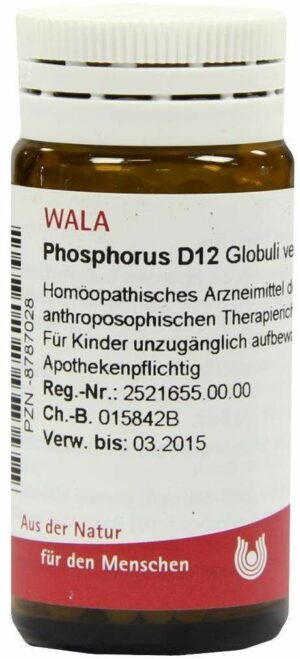 Wala Phosphorus D12 20 g Globuli