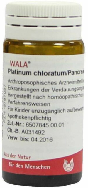 Wala Platinum Chloratum Pancreas Comp 20 g Globuli