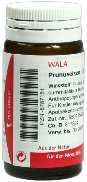 Wala Prunuseisen Velati 20 g Globuli