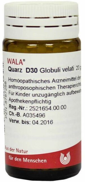 Wala Quarz D30 20 g Globuli