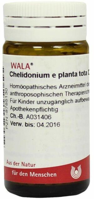 Wala Chelidonium e planta tota D6 20 g Globuli