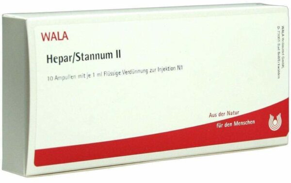 Wala Hepar Stannum II 10 x 1 ml Ampullen