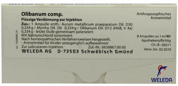 Weleda Olibanum Comp. 8 x 1 ml Ampullen