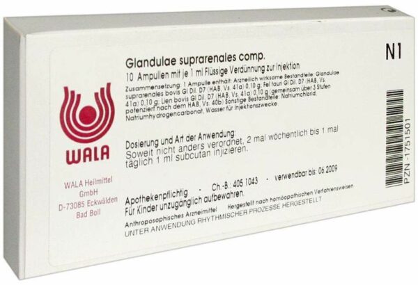 Wala Glandulae suprarenales comp. 10 x 1 ml Ampullen