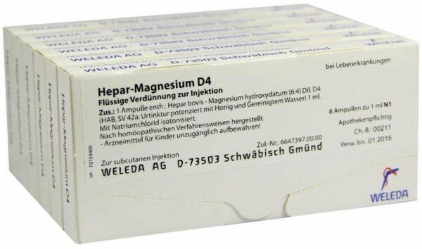 Weleda Hepar-Magnesium D4 48 x 1 ml Ampullen