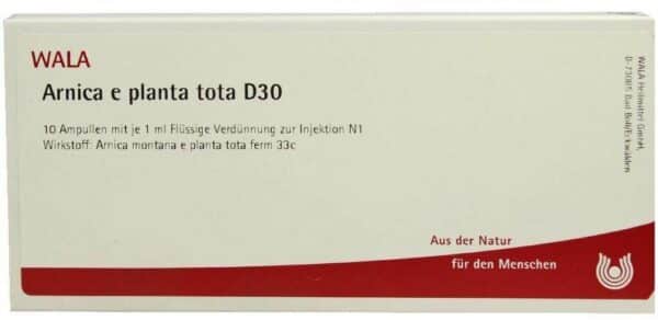 Wala Arnica e planta tota D30 10 x 1 ml Ampullen