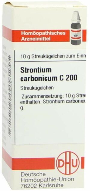 Strontium Carbonicum C 200 10 G Globuli