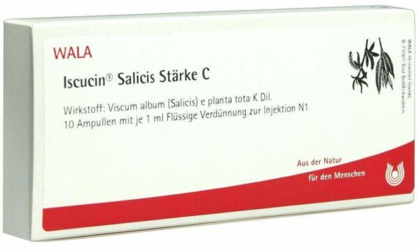 Wala Iscucin Salicis Stärke C 10 x 1 ml Ampullen