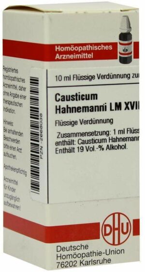 Dhu Causticum Hahnemanni Lm Xviii Dilution