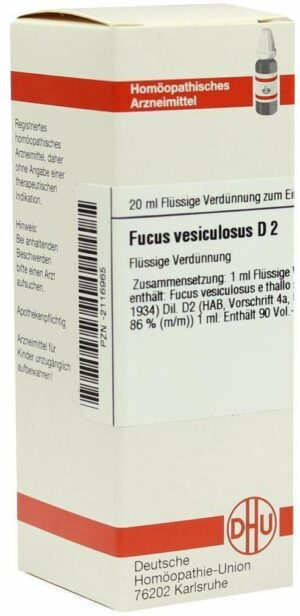 Dhu Fucus Vesiculosus D2 20 ml Dilution