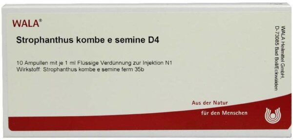 Wala Strophanthus kombe e semine D4 10 x 1 ml Ampullen