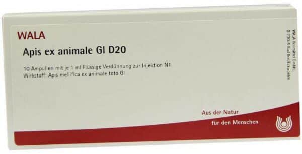 Wala Apis ex animale Gl D20 10 x 1 ml Ampullen