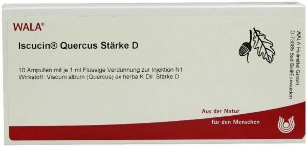 Wala Iscucin Quercus Stärke D 10 x 1 ml Ampullen