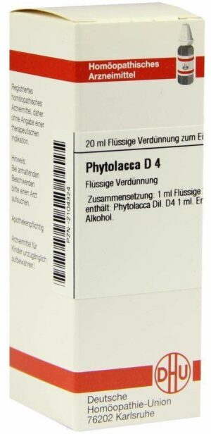 Phytolacca D4 Dilution 20 ml Dilution